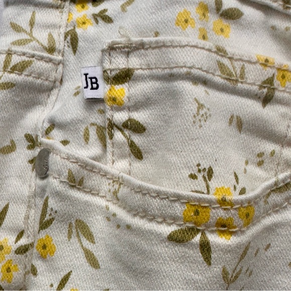 Judy Blue Cream Floral Skinny Jeans size 15/32 - Picture 5 of 7